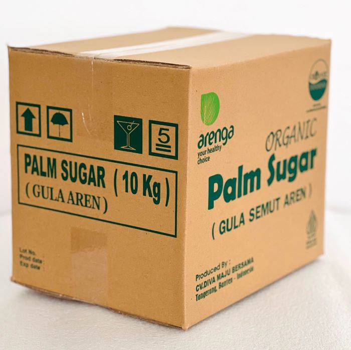 Gula aren granulasi kemasan bulk 10 kg untuk industri