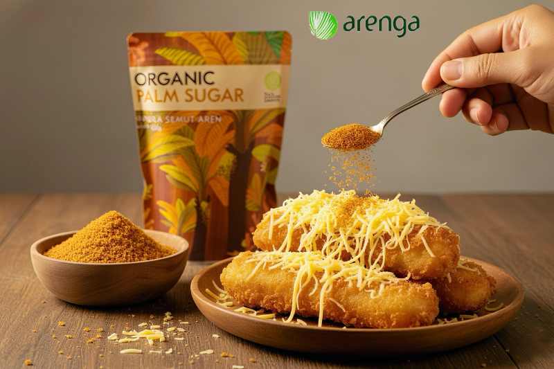 Pisang goreng palm sugar keju