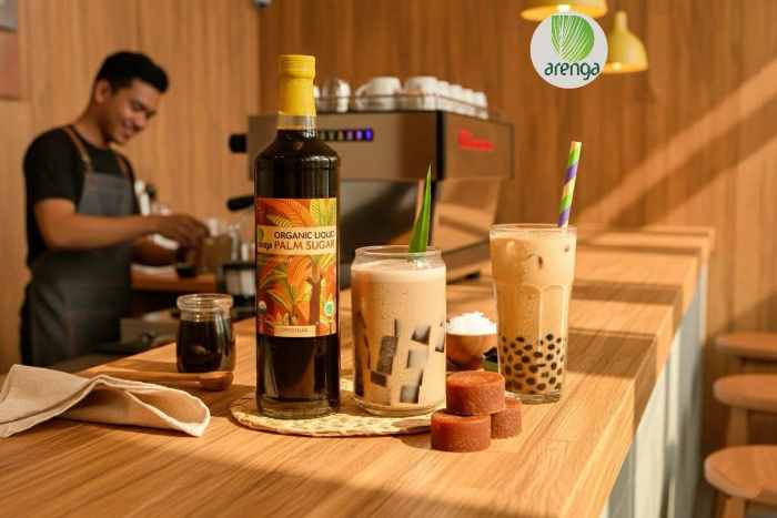 Kopi susu dan boba gula aren